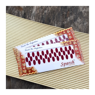 Bindi oválky červené