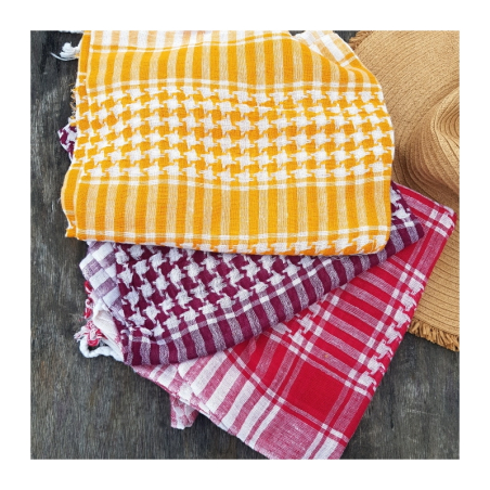 Šátek tkaný bavlna 100x100 cm