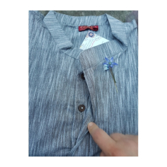 Kurta pánská dlouhá, stojáček, dl. rukáv