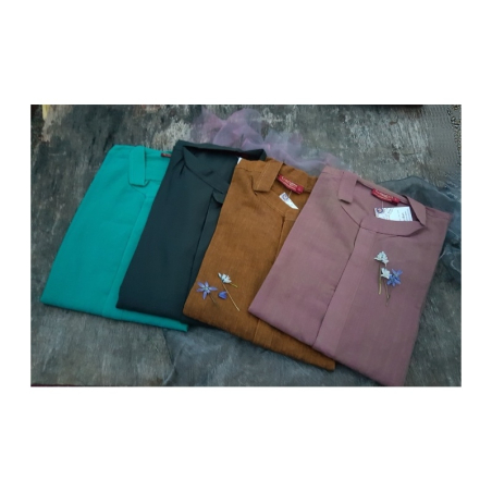 Kurta pánská dlouhá, stojáček, dl. rukáv