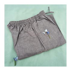 Kalhoty pánské bhakta šedo-hnědé