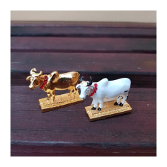 Kravička pozlacená, kov 3,5 x 3,5 cm 2