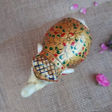 Slon dřevěný malovaný 5x8 cm