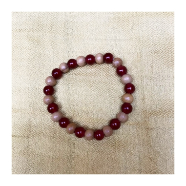 Náramek dřevo a kameny