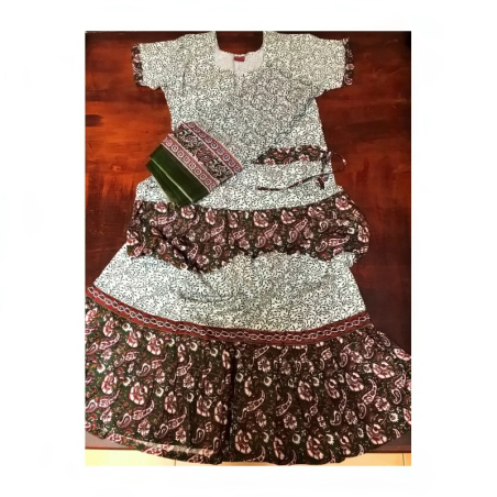 Gopí dress s dupatou měkká bavlna