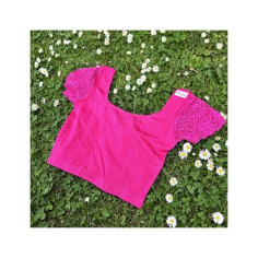 Čolí tričkové krajkový krátký rukáv vel. S - XL