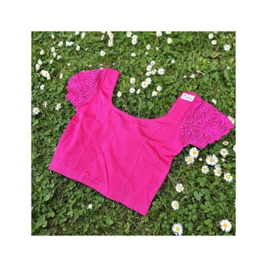 Čolí tričkové krajkový krátký rukáv vel. S - XL