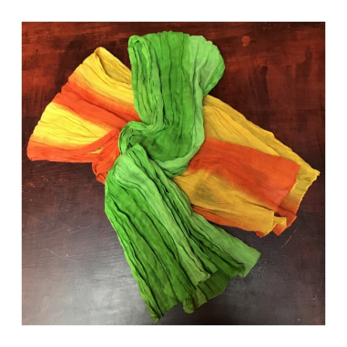 Šála batikovaná bavlna