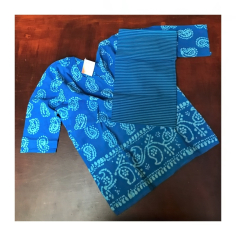 Dámská kurta dlouhá s dupattou, 3/4 rukáv, S 2