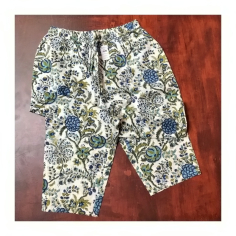 Kalhoty dámské indické modro zelené