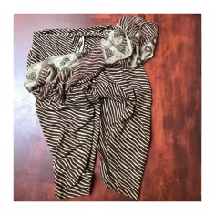 Punjabí bavlna, dl. rukáv, béžová a hnědá, vel. L 2