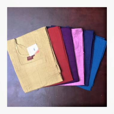 Dámská kurta prošívané pruhy, kr. rukáv