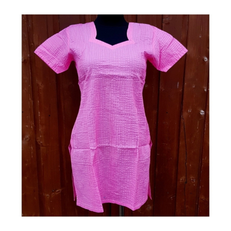 Dámská kurta prošívané pruhy, kr. rukáv