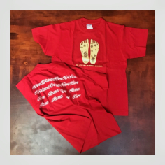 Tričko dívčí Stopy Rádharání, červené, vel. 18