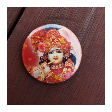 Odznak Krišna s flétnou, pr. 4,4 cm