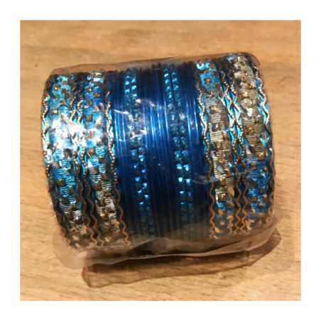 Náramky sada 24 ks jednobarevné se zlatým