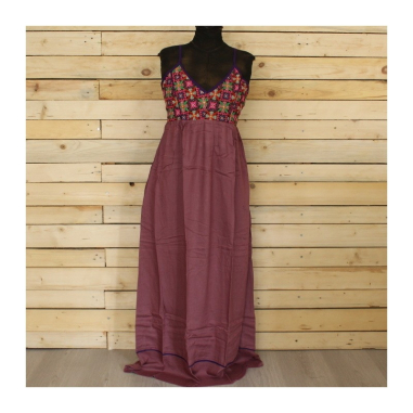 Šaty na ramínkách Rájastánská výšivka, vel. M/L