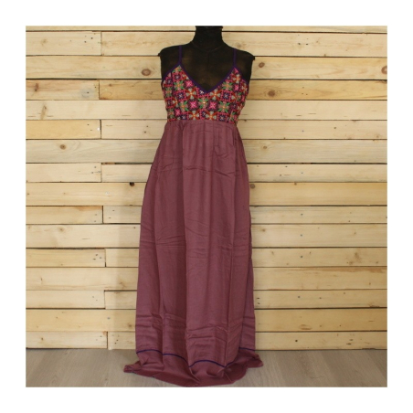 Šaty na ramínkách Rájastánská výšivka, vel. M/L