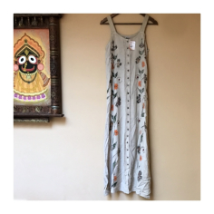 Šaty na knoflíky dlouhé, oranžovočervené, Free size 2