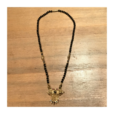 Náhrdelník černý s kavačou
