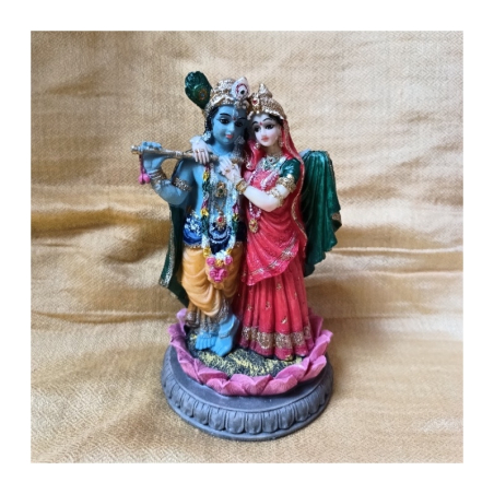 Rádha Krišna na lotosu