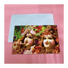 Přání s obálkou menší Krišna a Rádha