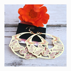 Náušnice Motýlci v kruhu, 2 typy 2