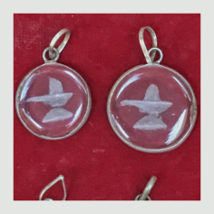 Přívěšek Šivalingam sklo a stříbro