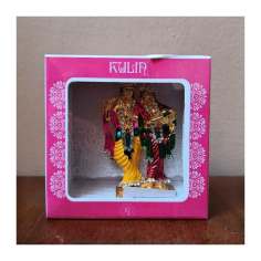 Rádha Krišna murti pozlacená 2