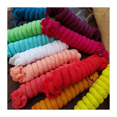 Dupatta bavlna lesklý okraj