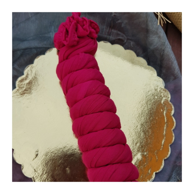 Dupatta bavlna lesklý okraj