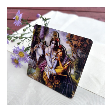 3D obr. Rádha Krišna 9x9 cm