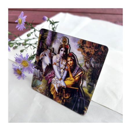 3D obr. Rádha Krišna 9x9 cm