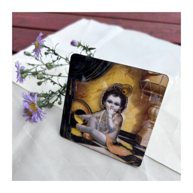 3D obr. Krišna s máslem 9x9 cm