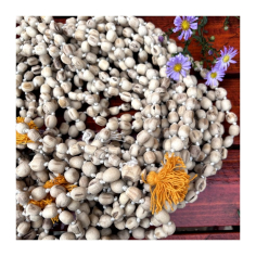 Japa Mala tulasí natural větší, růženec pro zasvěcené 2