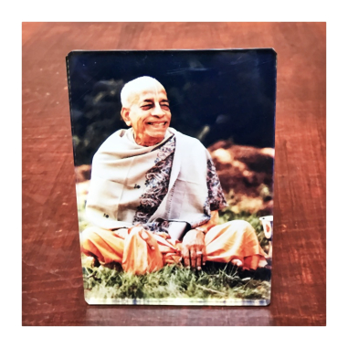 Obrázek Prabhupád s úsměvem 14 x 10 cm