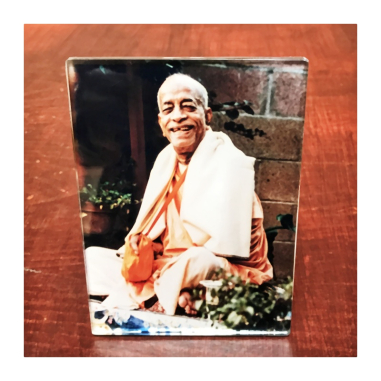 Obrázek Prabhupád s úsměvem 14 x 10 cm