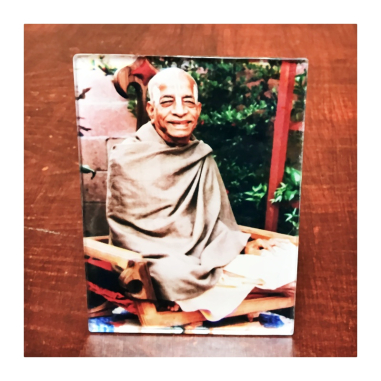 Obrázek Prabhupád s úsměvem 14 x 10 cm