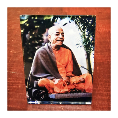 Obrázek Prabhupád s úsměvem 14 x 10 cm