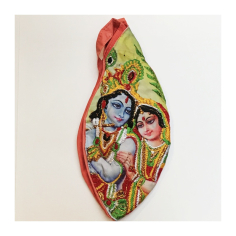 Japa pytlík Rádha Krišna vyšívaný, 3 typy