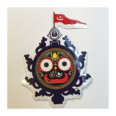 Nálepka Jagannáth s vlaječkou