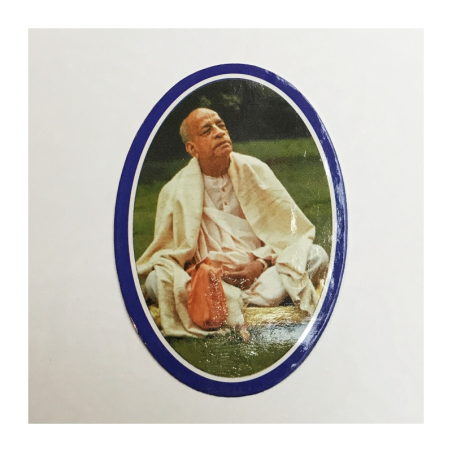 Nálepka oválná Prabhupád