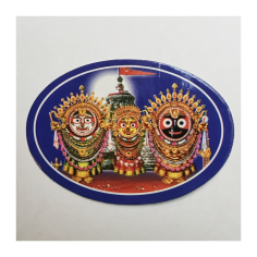 Nálepka oválná Jagannáth, Subhadra, Baladév