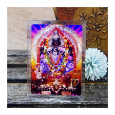 Ugra Nrsimhadév 7 x 5 cm růžový z Mayapuru