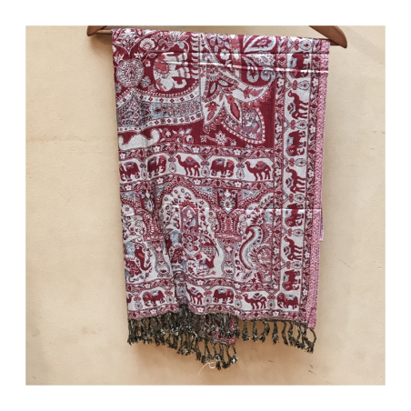 Čadar kašmírový vzor, viskóza