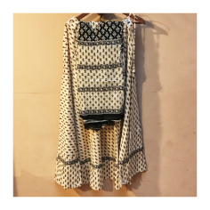 Gopi dress S až XL s dupatou, měkká bavlna