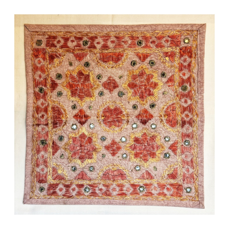 Povlak na polštář 41x41 cm, světle hnědý