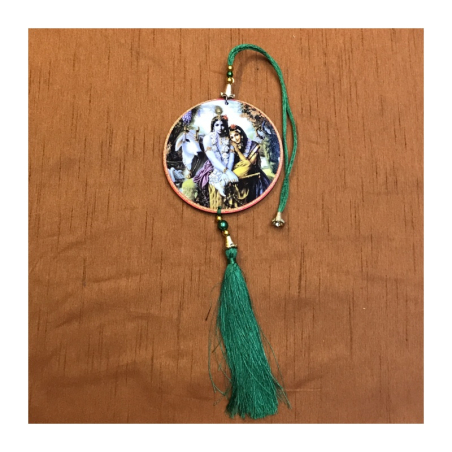 Oboustr. obrázek Rádha Krišna k zavěšení