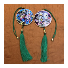 Oboustr. obrázek Rádha Krišna k zavěšení