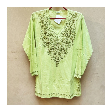 Dámská kurta vyšívaná, 3/4 rukáv